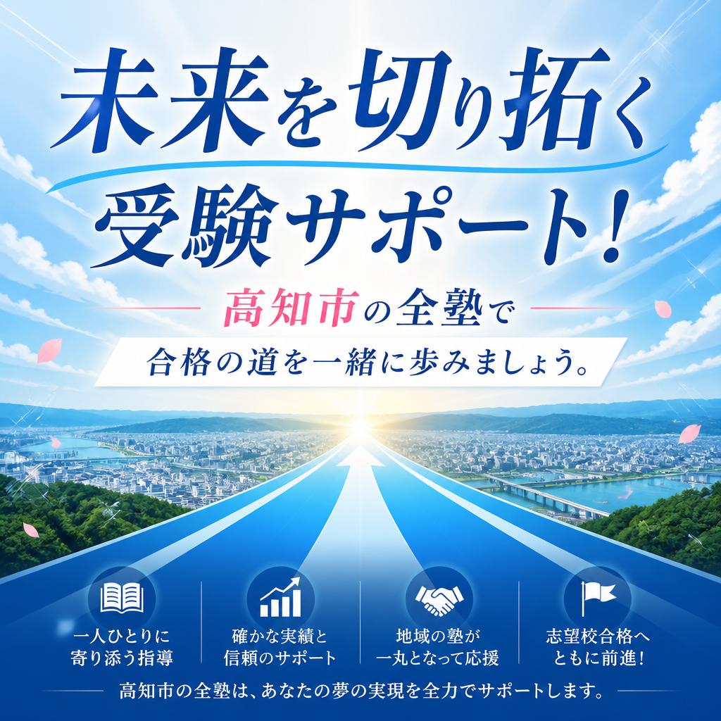 未来を切り拓く受験サポート！高知市の全塾で合格の道を一緒に歩みましょう。