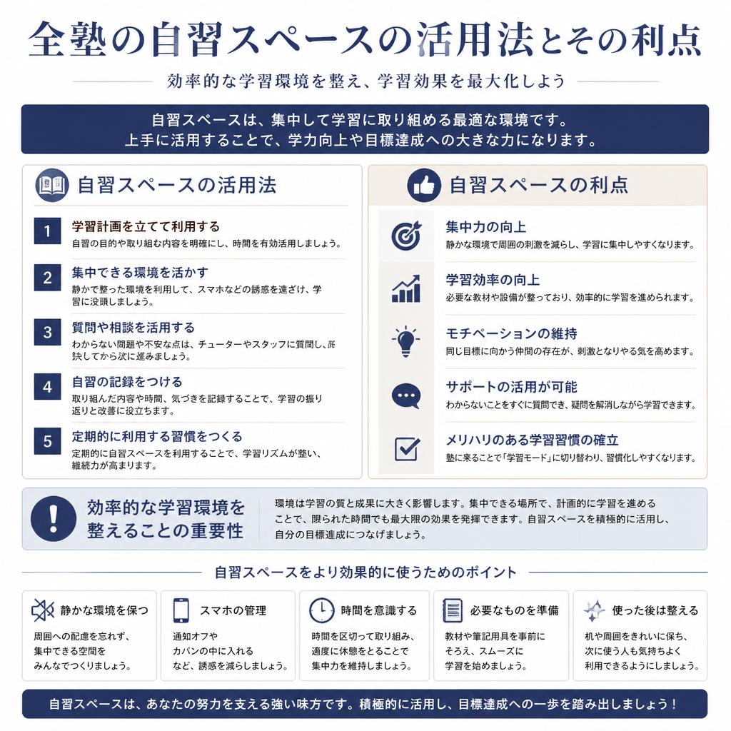 自習スペースを利用した学びの環境