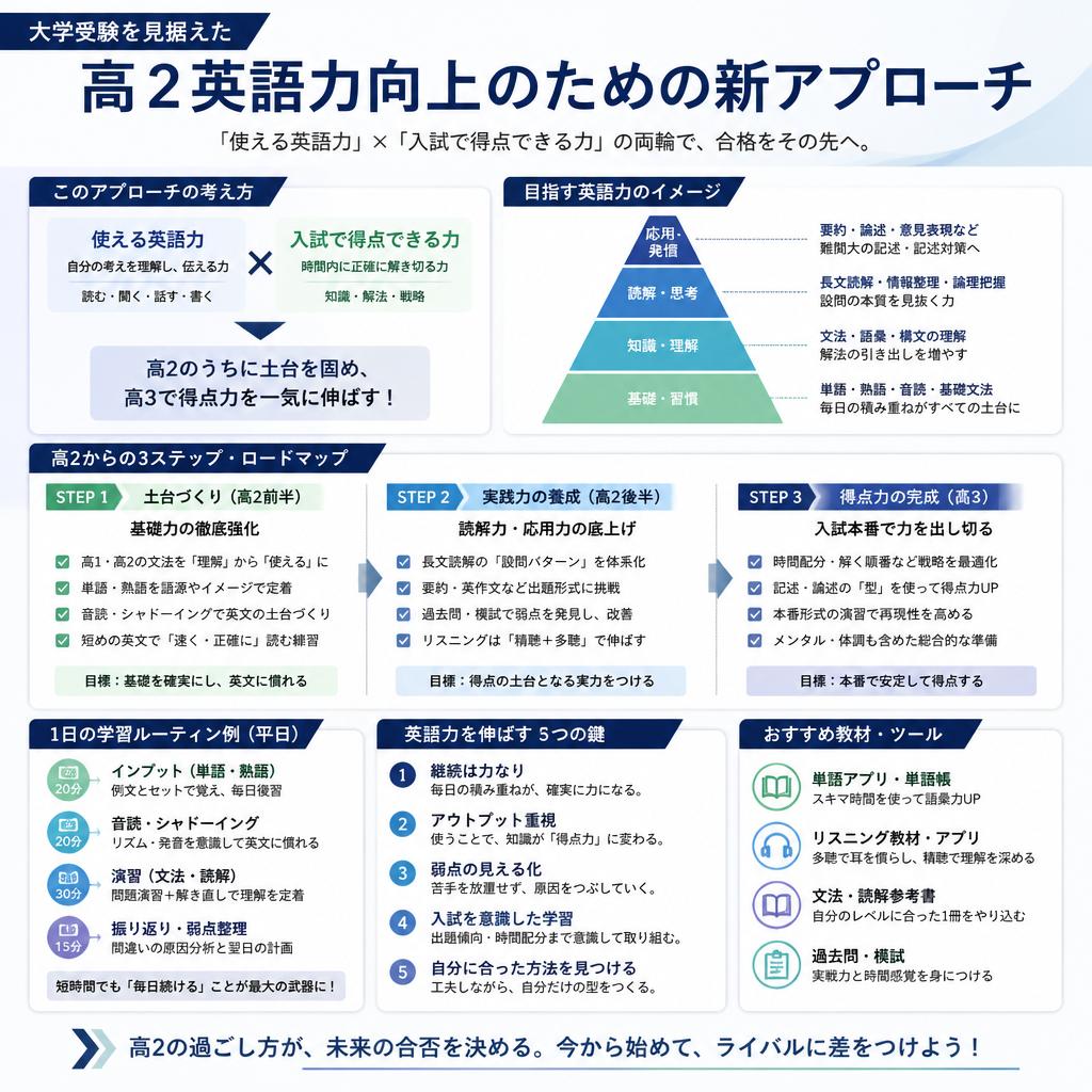 大学受験を見据えた高2英語力向上のための新アプローチ