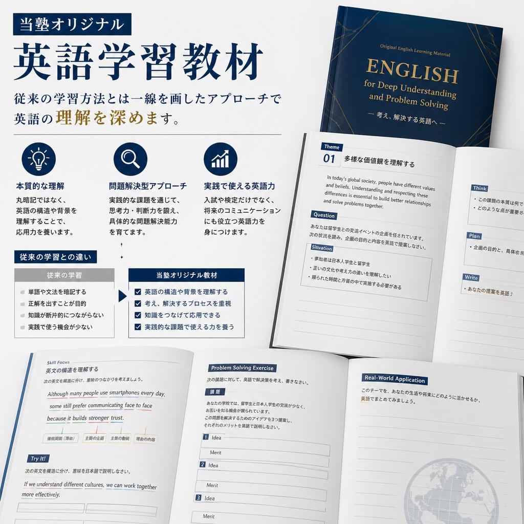独自英語学習教材で理解を促進
